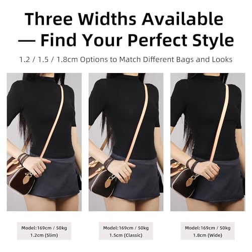 Image of DGAZ Vachetta Leather Adjustable Crossbody Strap for Speedy Bag with Gift Box, Handmade Shoulder Strap