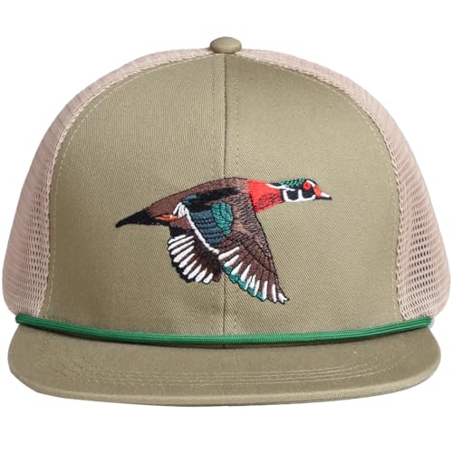Image of EDTREK Outdoorsman Pro Trucker Breathable Mesh Performance Cap - Flat Brim Snapback Hat