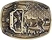 Wojgzon Western Belt Buckles for Men Women Cowboy Belt Buckle American Patriotic Belt Buckles Deer