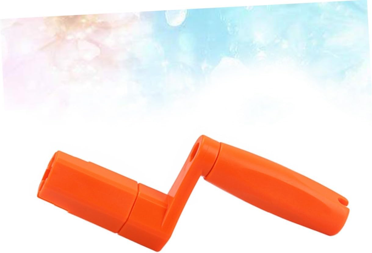 Multifunctional Orange Guitar Peg Winder with Bridge Pin Puller and Drill Hexagonal Adapter Portable String Winder Tool for Acoustic Guitar Bass Banjo Dobro Mandolin Ukulele
