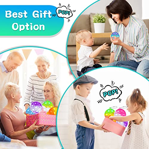 20Pcs Pop Fidget Toys Its Party Favors Toddler Toys,Keychain Fidget Toys It For Kids Party Favors Mini Fidget Keychain Toy Pop Bulk Sensory Toys Stress Relief Toys Party Gift For Boys Girls Adults #TOP4