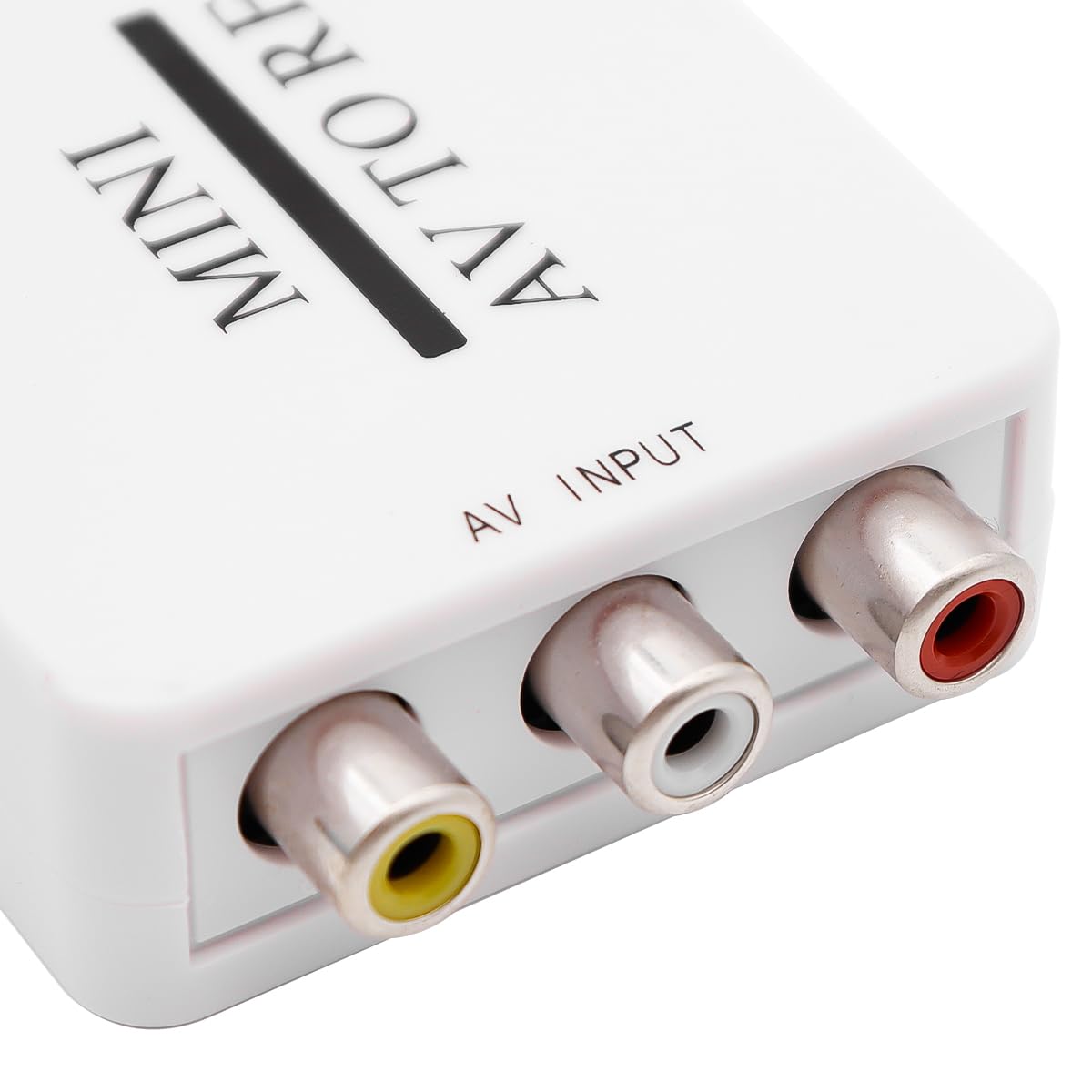 Convertisseur Modulateur Bidirectionnel RCA/composite AV Vers RF Adaptateur AV2 PAL/NTSC/SECAM Vers PAL/NTSC Système TV Compatible Avec DVD/VCR/PS/Projecteur (Blanc, Plug and Play)