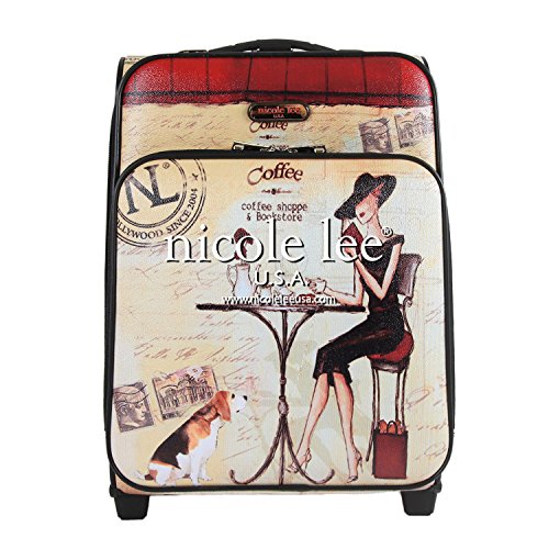 Nicole Lee 21 Inch Expandable Rolling Carry-On with Laptop Compartment