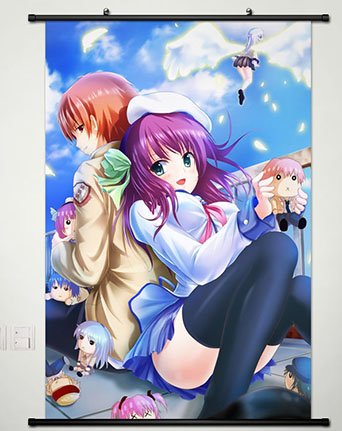 Amazon.com: Angel Beats! Wall Scroll Poster Fabric Painting for