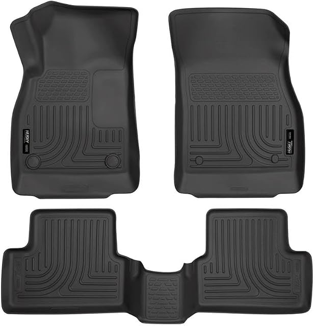 Husky Liners Weatherbeater Floor Mats | Fits 2011-2015 Chevrolet Cruze; 2016 Chevrolet Cruze Limited | Front & 2nd Row, 3-pc Black - 98161