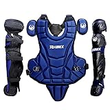 PHINIX Catcher Chest Protector and Leg Guards Recommended for Ages 9-12 (Blue)