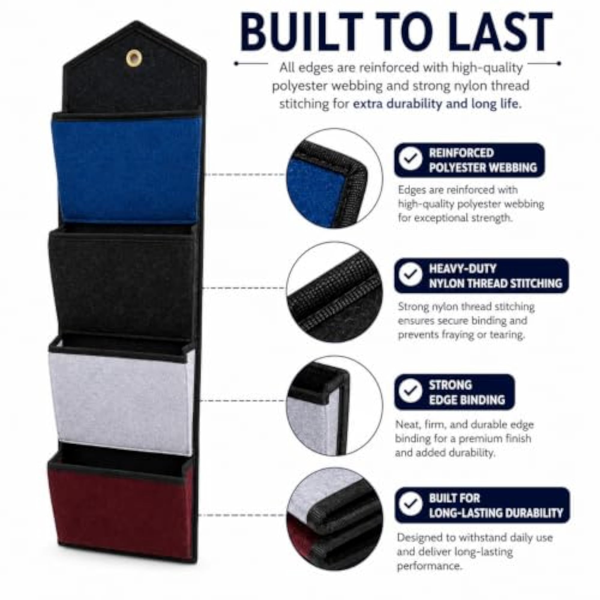 4 Tier Fabric Pocket Organizer