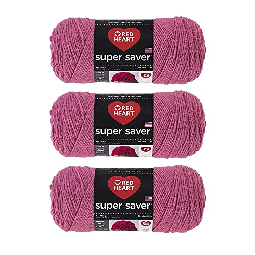 Red Heart E300-774 Red Heart Super Saver Yarn - Light Raspberry