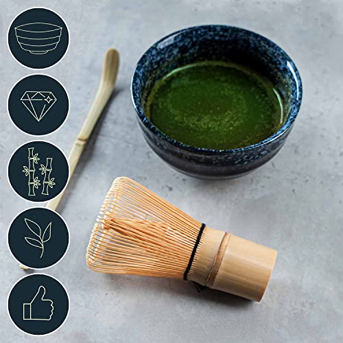 Original Matcha Tea Set with Matcha Bowl, Bamboo Whisk & Dosing Spoon - The Tea Ceremony Gift Set - Image 2