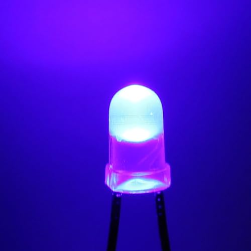 Miniatura 4 de uxcell 40 unids 0.118 in azul LED diodo luces de color lente difusa redondo DC2.8-3.2V 20mA iluminación bombilla lámparas componentes electrónicos