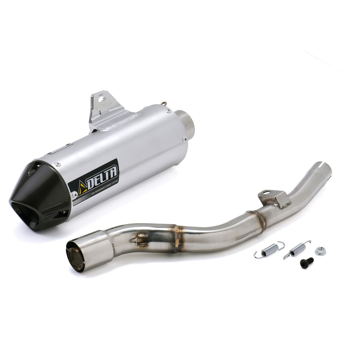 Dトラッカー125 デルタ　マフラー DELTA（デルタ）バレル4Sマフラー（政府認定品）KLX125/Dﾄﾗｯｶｰ