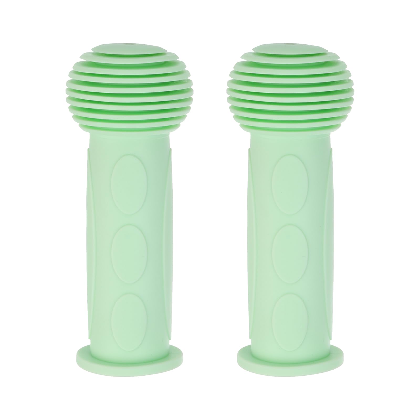 Sourcing Map 2 Pairs Bike Handlebar Grips, 4.33" Non-Slip Rubber Mushroom Bicycle Grips, Fits 7/8" Handlebars, Green