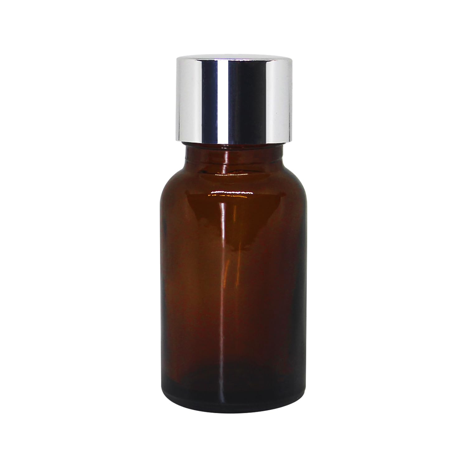 nsb herbals 15 Ml Amber Round Empty Glass Bottle + Silver Seal Cap + Safety Plug Refillable, Reusable, Leak Proof For Essential Oils, Blends, Perfumes & Face Oil (3)-image-36