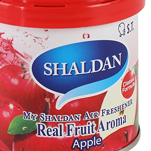 Image of Auto Dynasty My Shaldan Japanese Room /Car Limonene Gel Natural Air Freshener Cans, Apple Scent, 80g