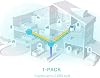 TP-Link Deco X55 1-pack, AX3000 Mbps, Yapay Zeka Desteği, Gigabit Portları, 150 Cihaza Kadar Bağlanılabilirlik, 230 m²'ye Kadar Kapsama, Mobil Uygulama ile Kolay Kurulum, Wi-Fi 6 Mesh Sistemi