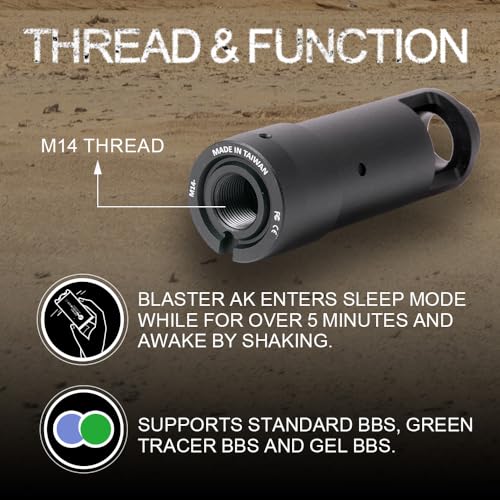 Tracer Unit BL4STER-AK for Airsoft Green Gel Glow in the Dark BB by ACETECH - Image 4