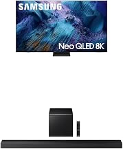 Samsung 75-Inch Class Neo QLED QN990F 8K Mini LED Smart TV (2025 Model) NQ8 AI Gen3 Processor + Samsung Q-Series Soundbar HW-QS700F 3.1.2 ch Subwoofer (2025 Model)