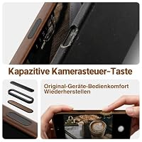 kingflag Lederhülle für iPhone 18 Pro mit Kapazitiver Kamerasteuerung – Ansicht 2