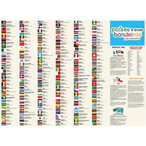 Países e suas Bandeiras - Jogo Educativo - Toyster Brinquedos