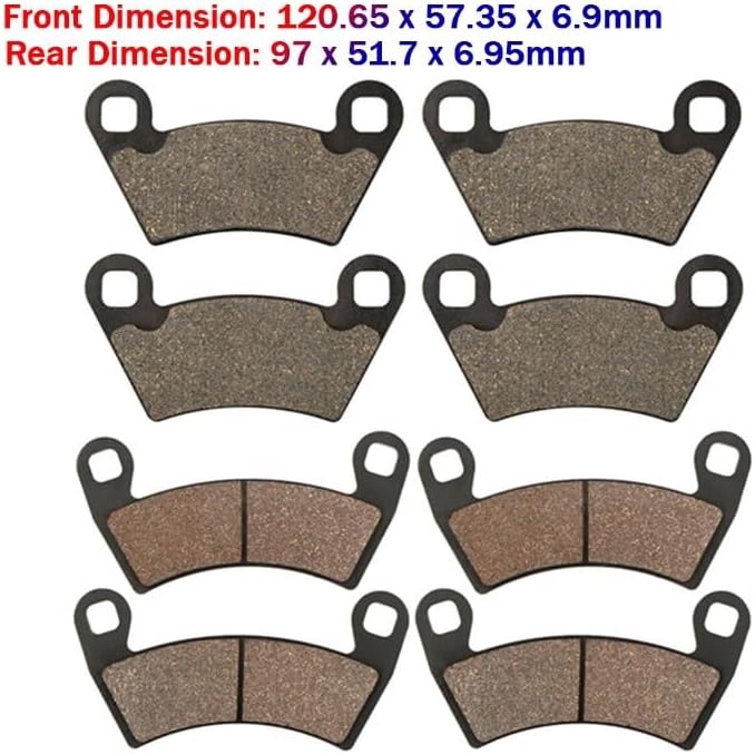 Miniatura 2 de Pastillas de Freno de Motocicleta Discos Delantero Trasero Para POLARIS 400 500 700 800 900 1000 Ranger 2x4 4x4 EFI HO HD RZR XP Diesel RZR-4 800