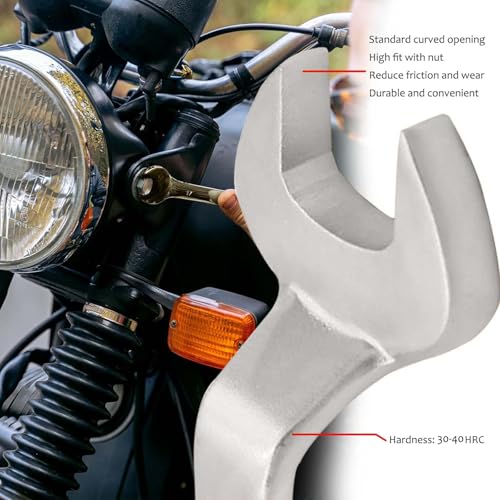 WEDO Spud Wrench Stainless Steel,Spud Handle Offset Open-End Wrench,Rust-Proof,Corrosion Resistant,Durable, Anti-Corrosion, High Strength,24mm×370mm - Image 4
