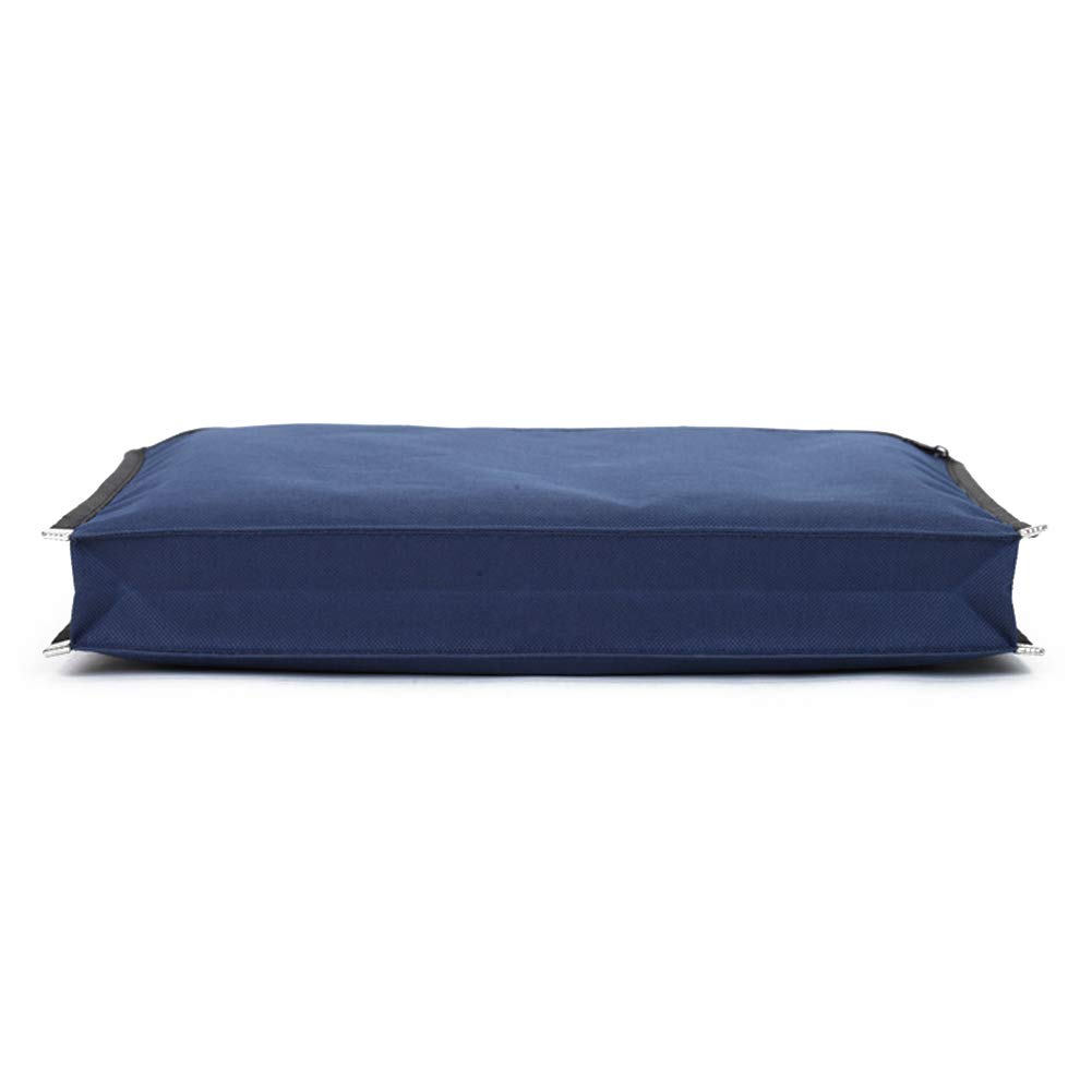 Borsa portadocumenti A4 blu con maniglia e chiusura lampo