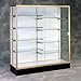 Colossus Series 2606 Aluminum Frame Display Case, Dark Bronze Aluminum Frame, Plaque Fabric Display Back