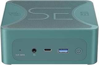 Beelink SER6 Mini PC with AMD Ryzen 7 7735HS 8C/16T, 32GB DDR5 500GB NVMe M.2 SSD, Triple Display 4K@60Hz HDMI USB4 DP Output WiFi 6 2.5G RJ45, Bluetooth 5.2 W-11 Gaming Office Mini Computer