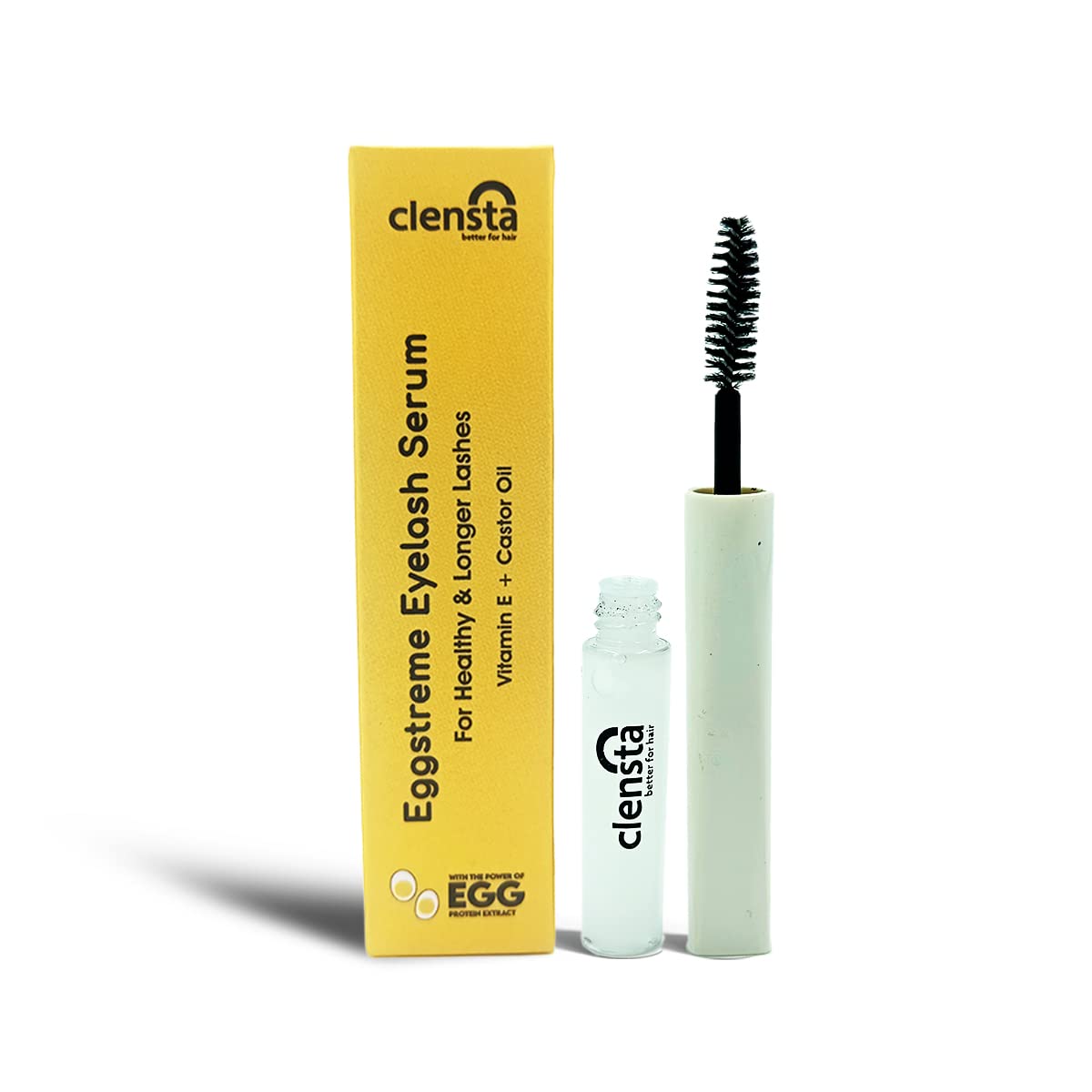 Clensta Eggstreme Eyelash Growth Serum For Lashes Hair Growth With Egg Protein, Vitamin E, For All Skin & Hair Types Women 8 ml-image-27