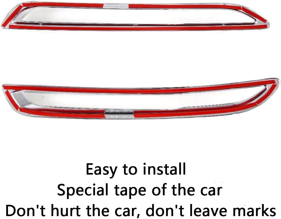 Car Accessories Fit For Mazda CX-30 CX30 2020 2021 2022 2023 2024 2025 2026 Exterior Decoration Rear Fog Light Lamp Frame Cover Trim (Rear:Carbon Fiber) 2PCS ABS