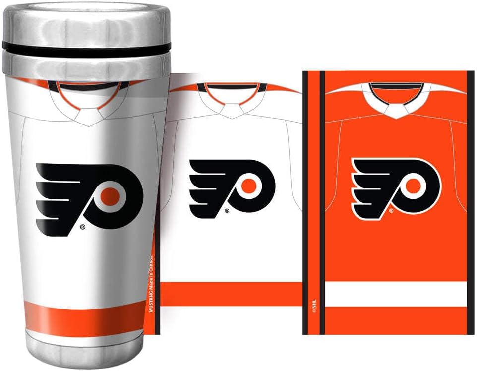 Philadelphia Flyers Travel Mug - 16 oz. Jersey Full Wrap