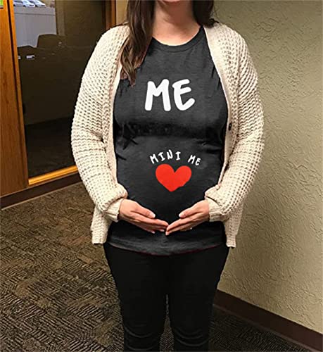 Women Pregnancy Shirt Funny Cute Mommy To Be Maternity Short Sleeve Tee Happiness On The Way Letter Print Short Sleeve Tops #TOP3