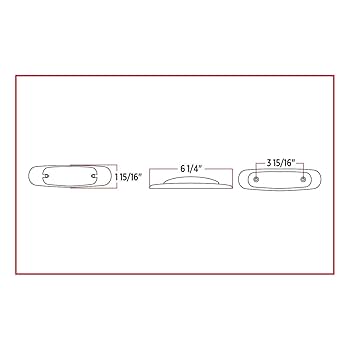 Amazon.com: TRUX TLED-PETA Peterbilt Amber Marker LED Light