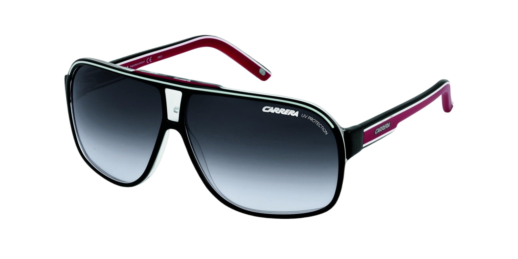 Carrera Gafas de Sol GRAND PRIX 2 Black Red/​Grey Shaded 64/​9/​130 hombre