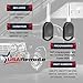 Car Key Fob Keyless Entry Remote fits Ford, Lincoln, Mercury, Mazda with Ignition Key (CWTWB1U331 GQ43VT11T CWTWB1U345 3-btn), Set of 2