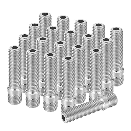 X AUTOHAUX Lot de 20 goujons de roue M14 x 1,5 à M12 x 1,5 pour VW - Argenté