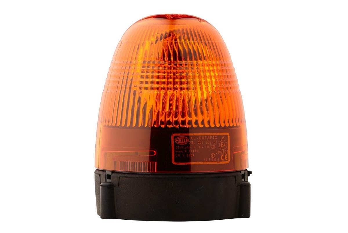 HELLA 2RL 007 337-011 Halógena-Luz de identificación omnidireccional - KL Rotafix - 24V - amarillo - montaje exterior/atornillado - amarillo - Conector: Conector plano