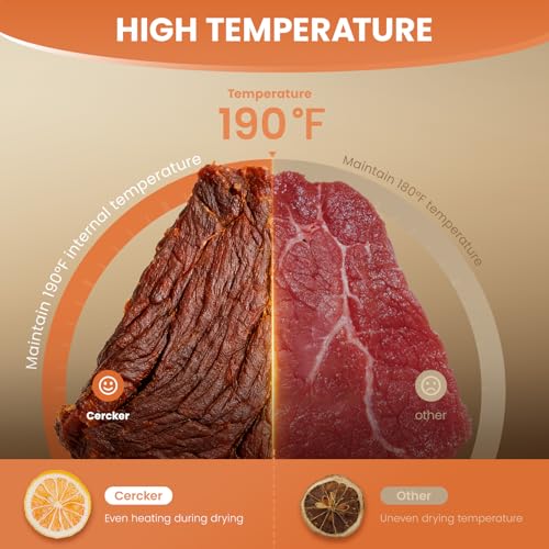 Image of Food-Dehydrator Machine 12 Stainless Steel Trays, 10.9ft Meat Dehydrator for Jerky, 800W Dryer for Herbs, 190ºF Temperature Control,24H Timer,Powerful Drying Capacity for Fruits,Yogurt