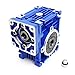 CNCTOPBAOS NMRV030 Worm Gear Reducer Speed Ratio 25:1 RV30 NMRV-030 Worm Gearbox Speed Reducer Square Type for Nema23 Stepper Motor NMRV30 Output Bore/Hole 14mm Shaft