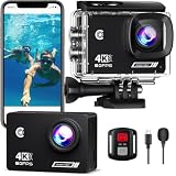 Action Camera 4K30fps with 64G SD Card,HD Waterproof Camera...