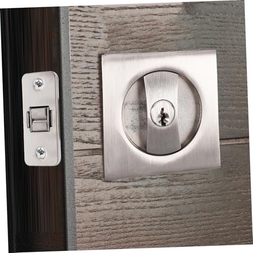 LIFKOME 1set Pocket Door Invisible Lock Hardware Easy Installation Modern Design for Humid Environments Sleek Finish for Privacy Doors for Enthusiasts miniatura 6