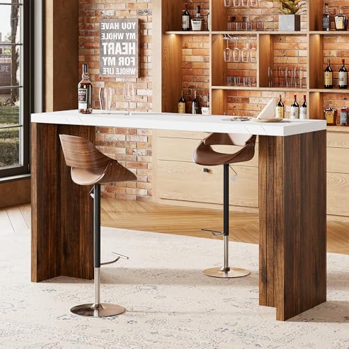 Bar Table for 4-6 People - 55” Long Counter Height