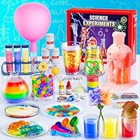 Science Kit for Kids, 50 Science Lab Experiments, STEM Activities Educational Scientist Toys Gifts for Boys Girls Chemistry Set,Volcano Eruption