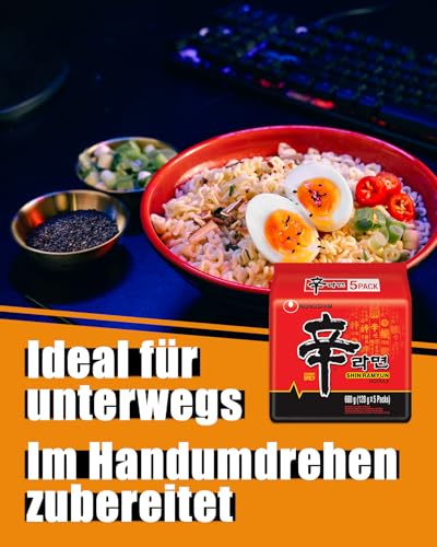 Foto von Nong Shim - Instant Nudeln Shin Ramyun - Multipack (5 X 120 GR) - Produktdesign kann abweichen