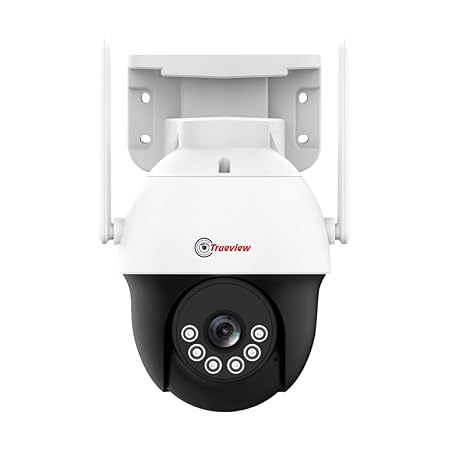 Trueview 4G SIM 3Mp Mini Pan Tilt CCTV Camera, Outdoor Indoor Security Camera, Water Proof, 2 Way Talk, Cloud Storage, Motion Detect, Supports SD Card Up to 256 GB, Night Vision, Alexa & Ok Google