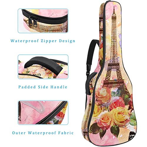 Sky Lantern Étui de protection rembourré pour guitare classique acoustique, Multicolore 07, 42.9×16.9×4.7 in, Organiseur… - Les Beatles, Paul McCartney, John Lennon, RIngo Starr, George Harrison Sky Lantern Étui de protection rembourré pour guitare classique acoustique, Multicolore 07, 42.9x16.9x4.7 in, Organiseur… – Image 5