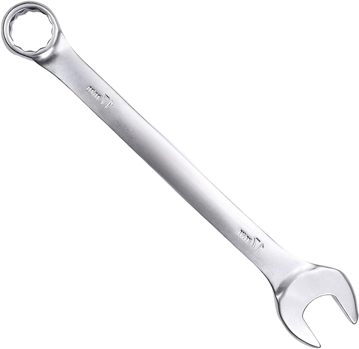 Auniwaig 0.31inch 8mm Cr-V Box Open End Combination Wrench 128mm Length 12-Point Design,Chrome Finish 1pcs