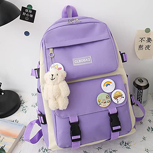 Conjunto Combinado De Mochila Escolar De 4 Pacotes, Mochila Escolar Para Meninas Adolescentes Mochil