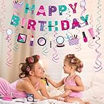 Roetyce Makeup Birthday Party Decorations - 46PCS Kit, Pink Spa Themed Birthday Supplies With Banner, Balloons, Cake Topper - Image 4