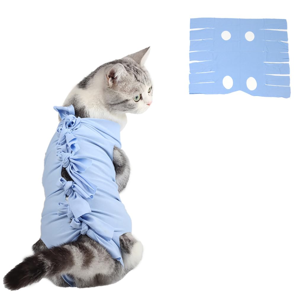 Amazon | mitas 猫 術後ウェア 傷舐め防止 猫用術後服